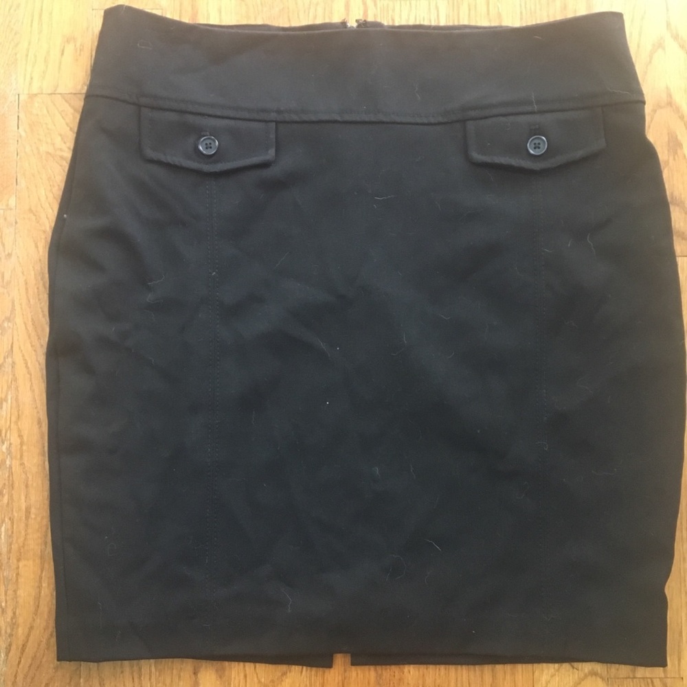 ‼️SOLD‼️EUC Black Express Pencil Skirt With Slit